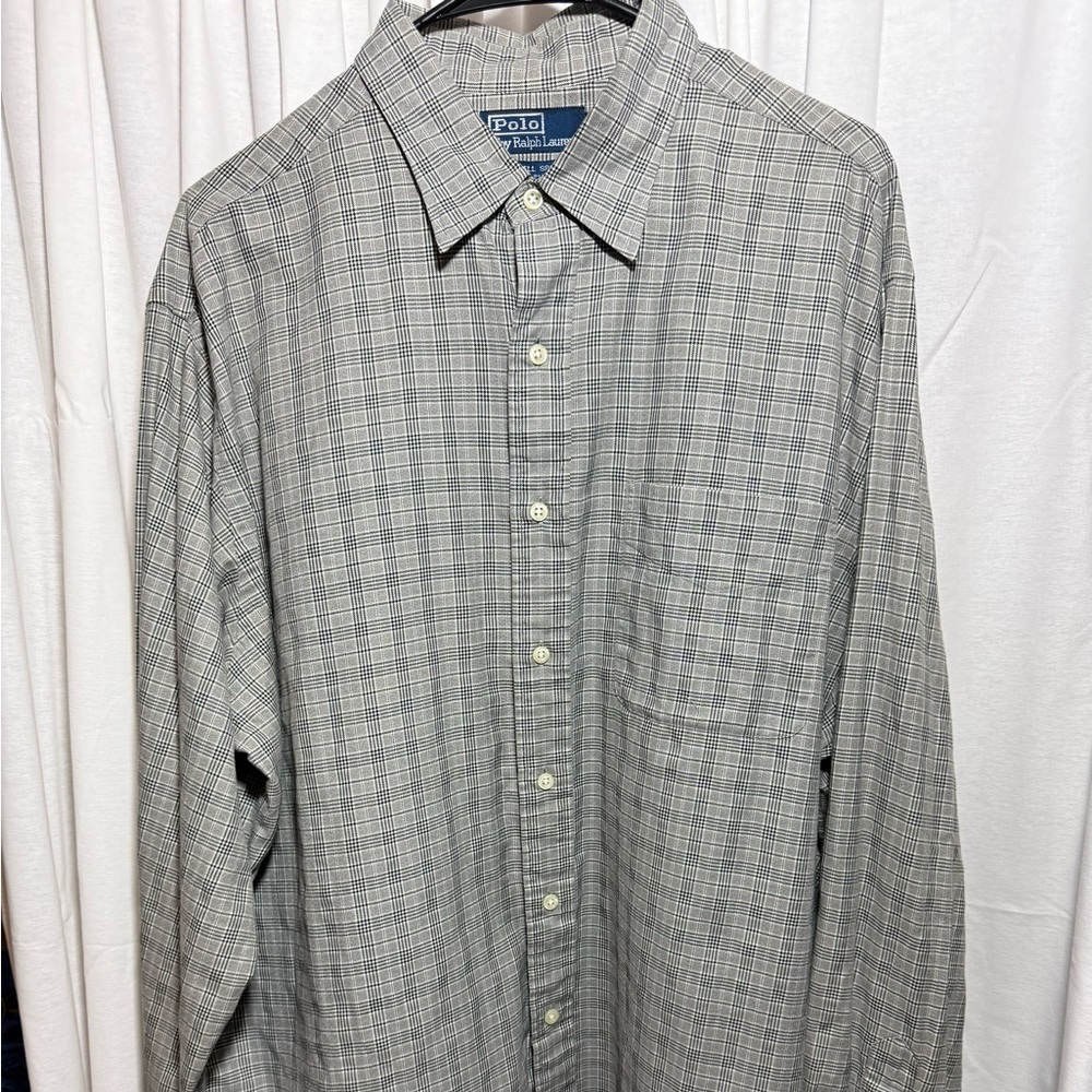 Ralph Lauren Lowell Sport 2 Ply Cotton Button Up Shirt 2XL